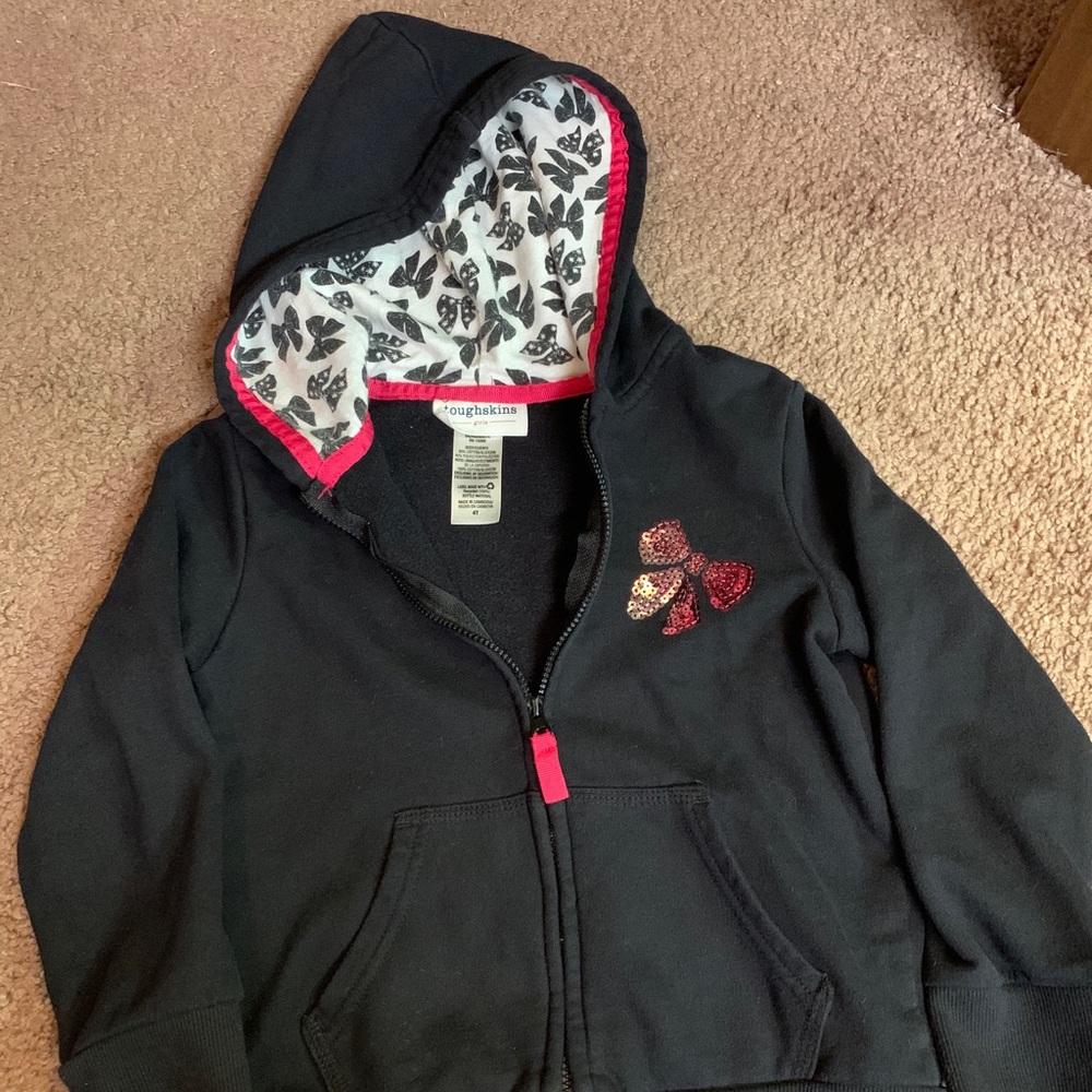 Black zipper hoodie
